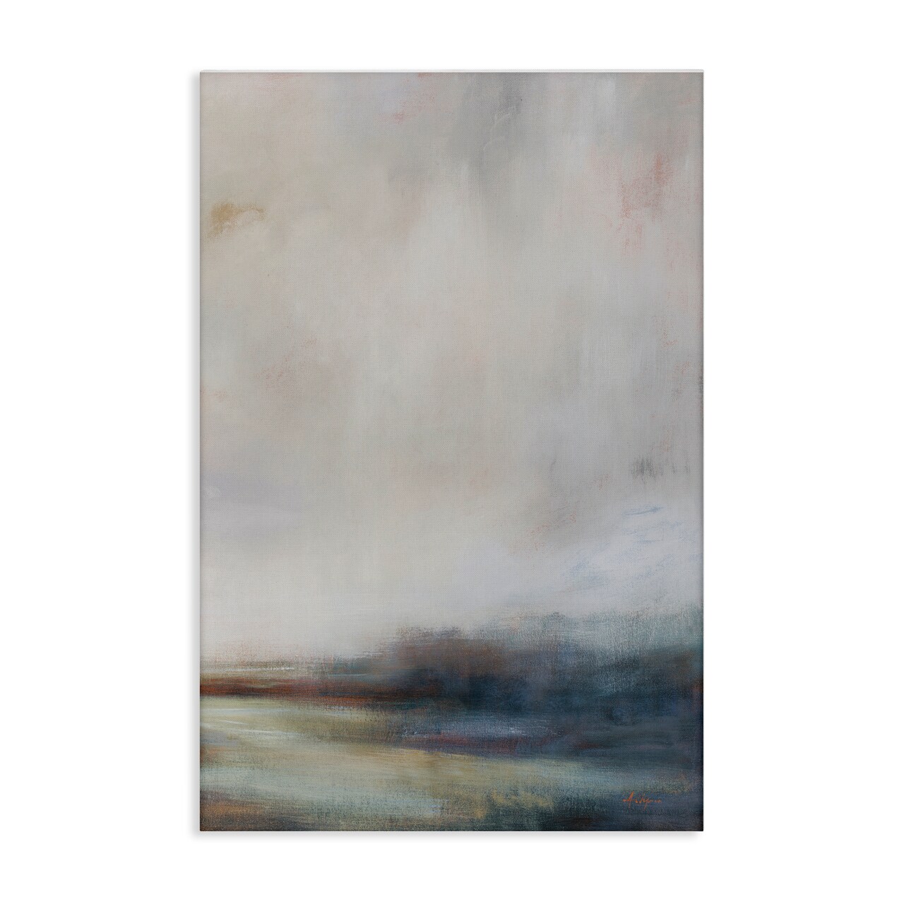 Stupell Industries Misty Grey Landscape Canvas Wall Art Design by Simon Addyman